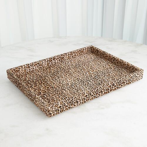 Cheetah Hair-on-Hide Tray