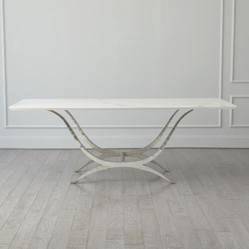 Chorda Dining Table-Nickel