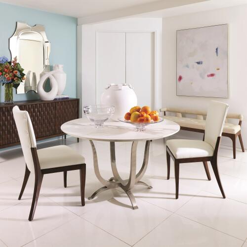 Chorda Dining Table-Nickel