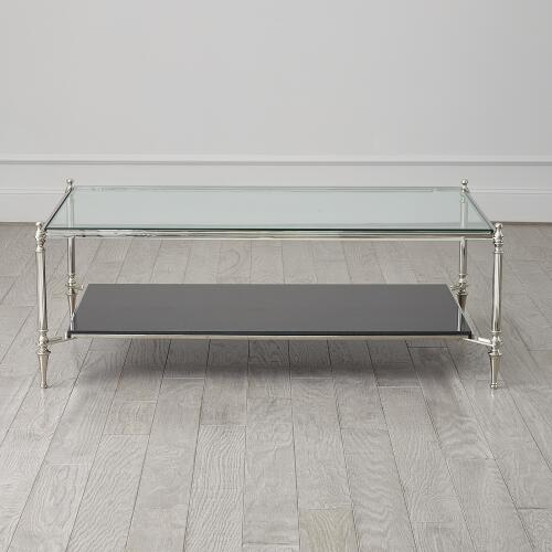 Medford Cocktail Table-Nickel