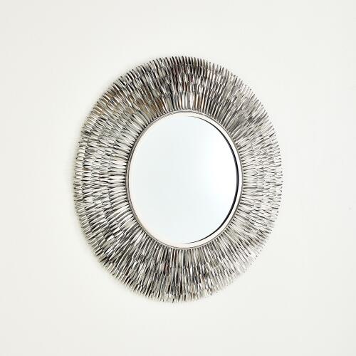 Quill Burst Mirror-Nickel