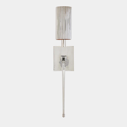 Golino Fluted Single Sconce-Nickel