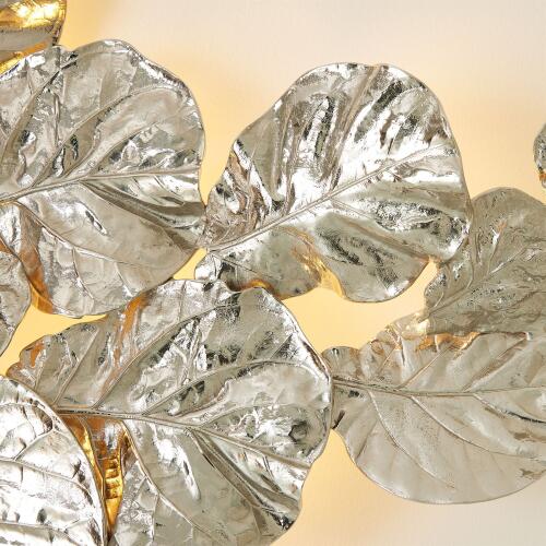 Fiddle Fig Lighted Wall Decor-Nickel