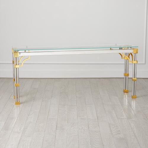 Tri-Column Console Table