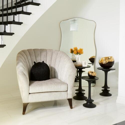 Oasis Side Table-Black-Lg