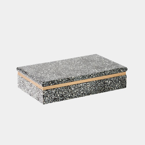 Arthur Terrazzo Box-Black/White