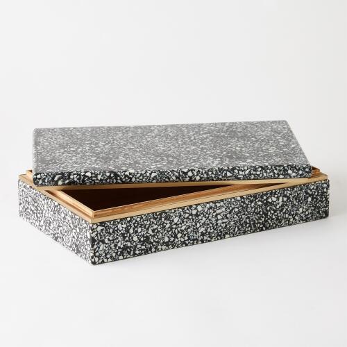 Terrazzo Box-Black/White