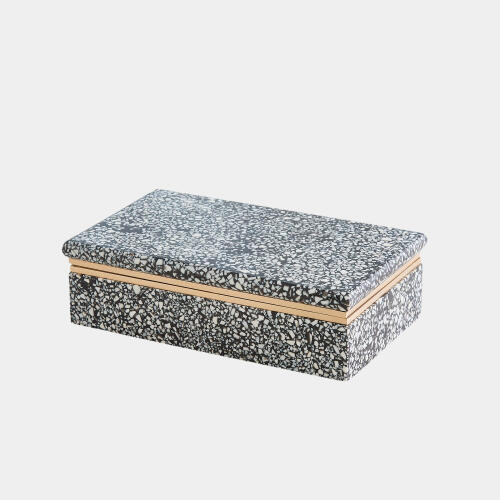 Arthur Terrazzo Box-Black/White