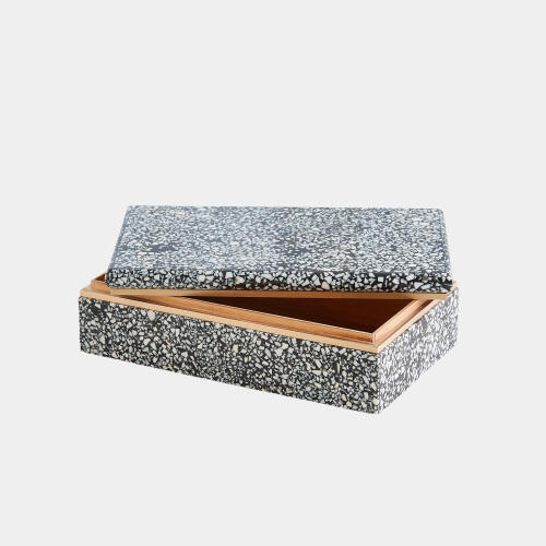 Arthur Terrazzo Box-Black/White