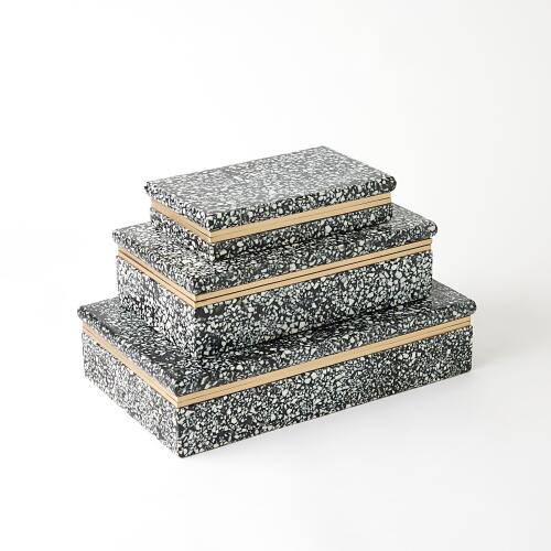 Terrazzo Box-Black/White