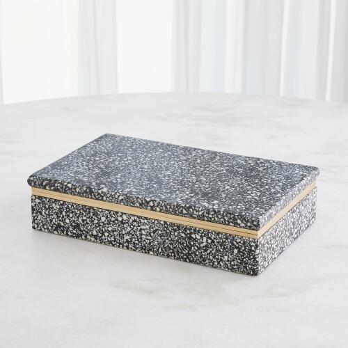 Terrazzo Box-Black/White