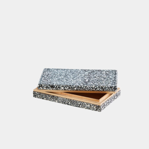 Arthur Terrazzo Box-Black/White