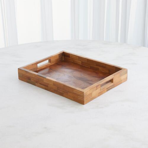 Quartered Wood Tray