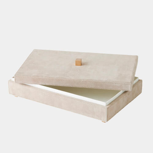 Posh Box-Parchment Suede