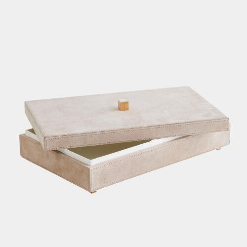 Posh Box-Parchment Suede