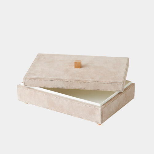 Posh Box-Parchment Suede