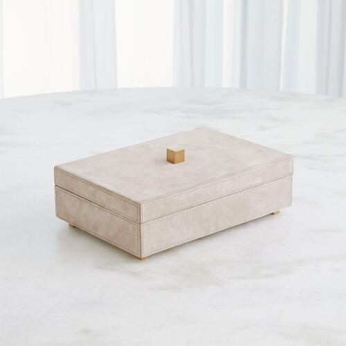 Posh Box-Parchment Suede