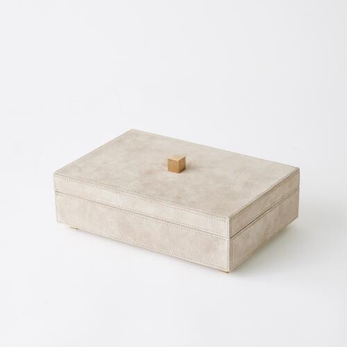 Posh Box-Parchment Suede