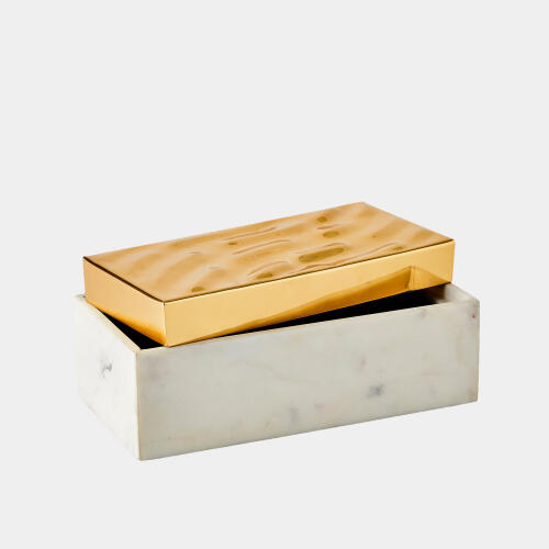 Shimmer Box-Brass-Lg