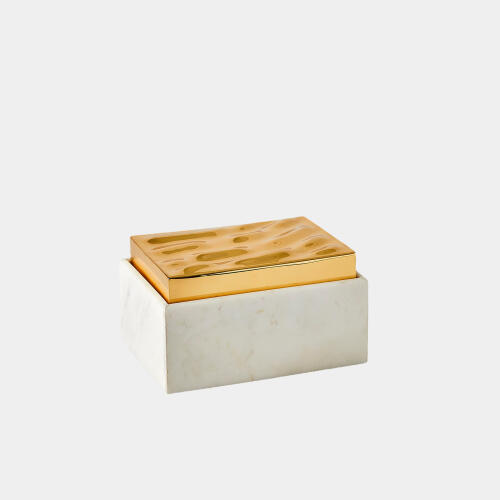 Shimmer Box-Brass-Sm