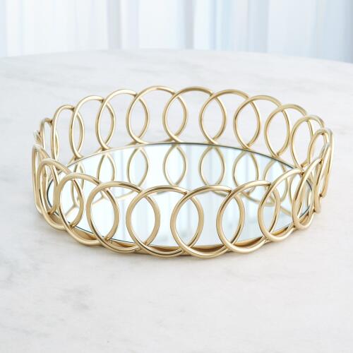 Loops Tray-Brass