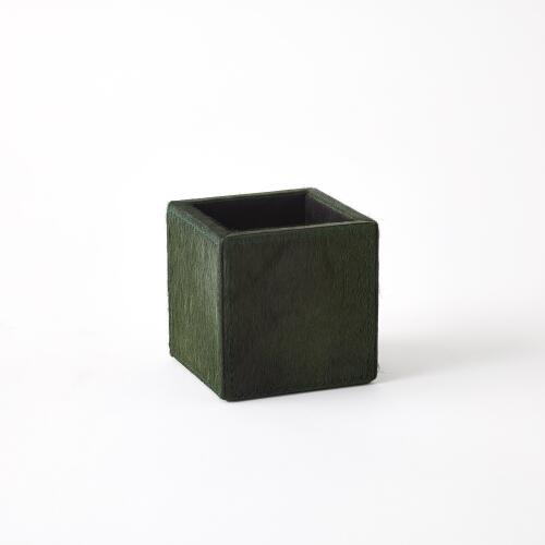 Posh Pencil Cup-Hair-On-Hide Green