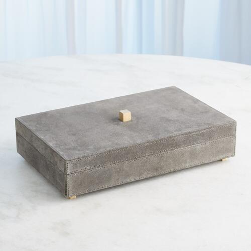 Posh Box-Grey Suede