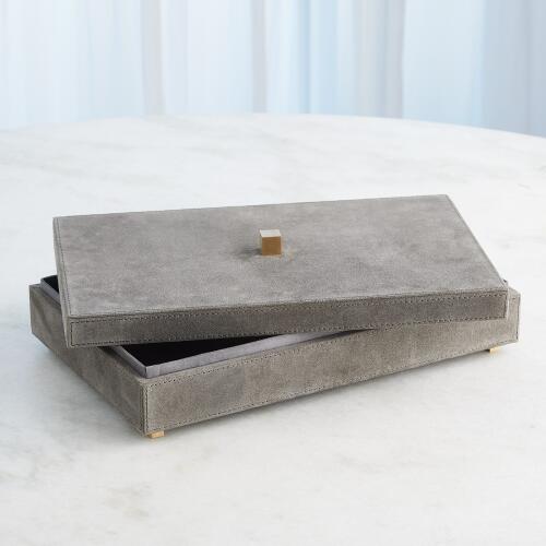 Posh Box-Grey Suede