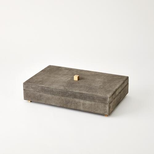 Posh Box-Grey Suede