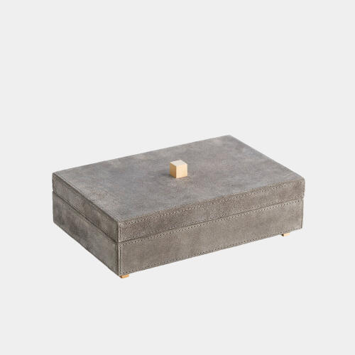 Posh Box-Gray Suede