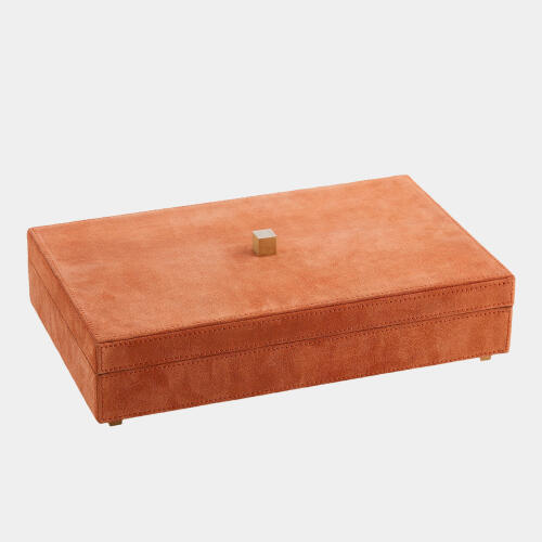Posh Box-Rust Suede