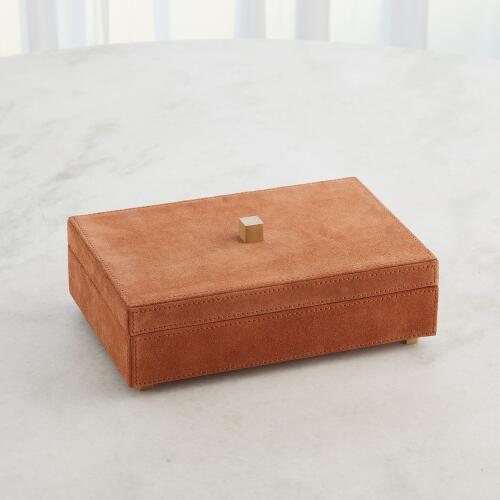 Posh Box-Rust Suede