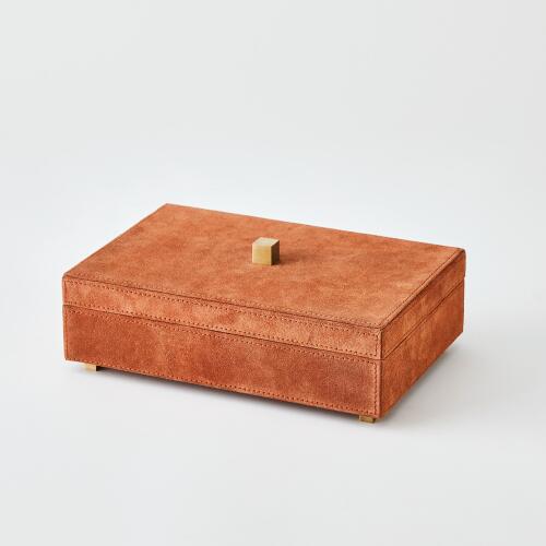 Posh Box-Rust Suede