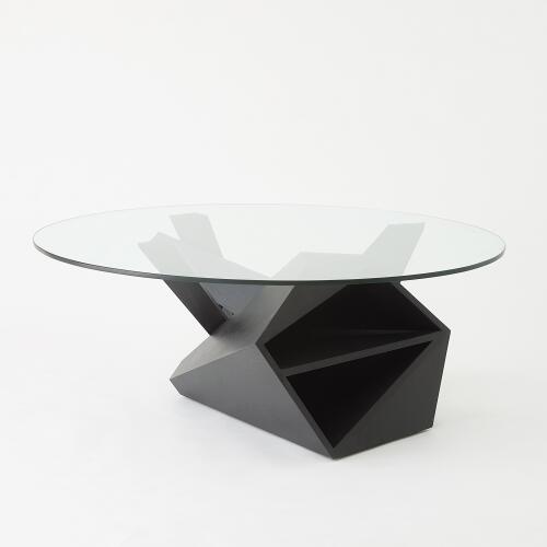 Spectrum Cocktail Table-Blackened Oak