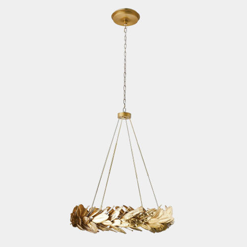 Laurel Chandelier-Brass