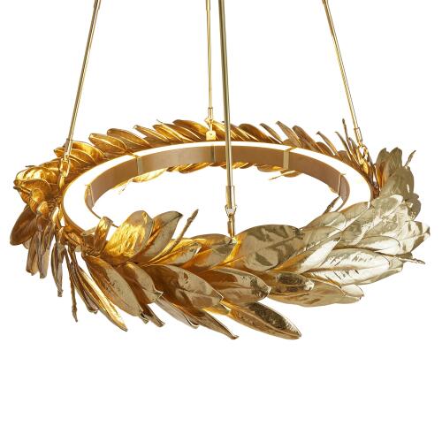 Laurel Chandelier-Brass