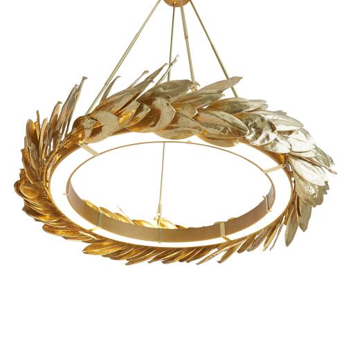 Laurel Chandelier-Brass