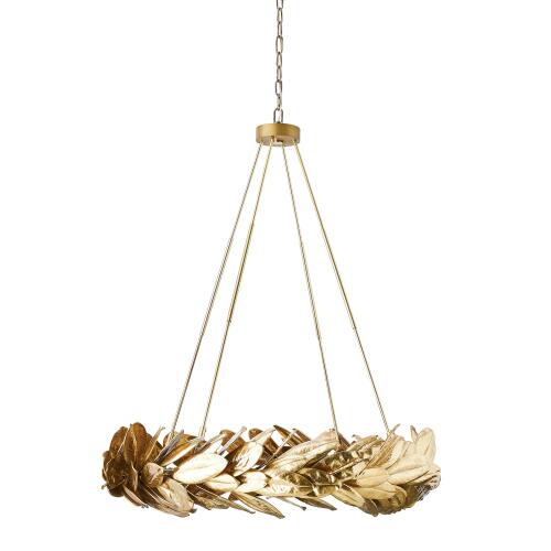 Laurel Chandelier-Brass