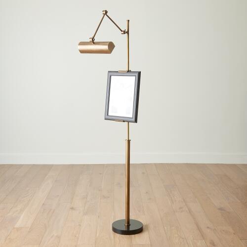 Display Floor Lamp-Brass