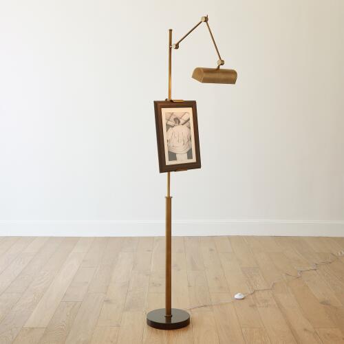 Display Floor Lamp-Brass