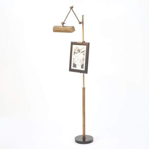 Display Floor Lamp-Brass