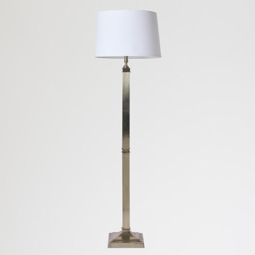 cast metal floor lamp