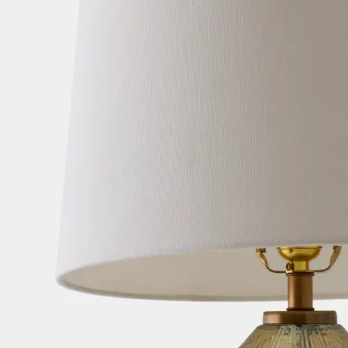 Ribbed Glass Table Lamp