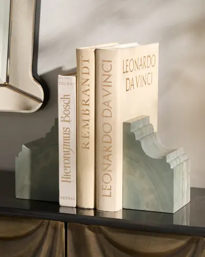 Arch Bookends-Green
