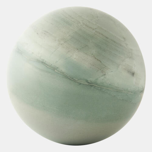 Orb Accent-Green Marble