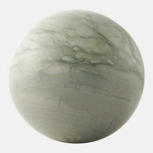 Orb Accent-Green Marble