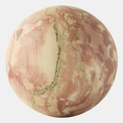 Orb Accent-Red Marble