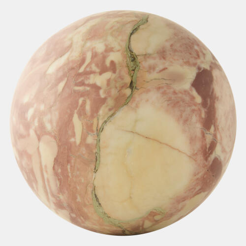 Orb Accent-Red Marble