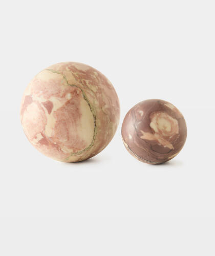 Orb Accent-Red Marble