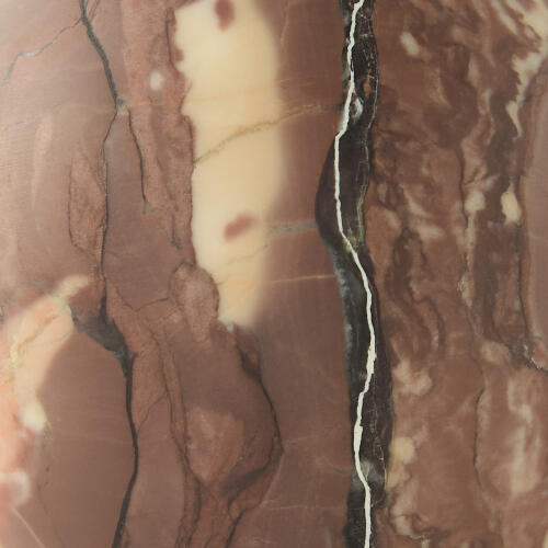 Orb Accent-Red Marble